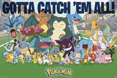 Poster Pokémon - All Time Favorites 91,5x61cm Poster Pokémon - All Time Favorites 91,5x61cm