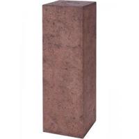 Plantenzuil polystone vierkant bruin 30x30x100 cm - thumbnail
