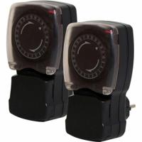 Timer Chacon 53008 Met deksel Analoog Eenvoudig in gebruik, lichtgewicht en makkelijk hanteerbaar Vochtwerende 3600 W 230 V 16 A - thumbnail