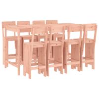 9-delige Tuinset massief douglashout - thumbnail