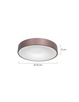 Steinhauer Bronzen led plafonnièreRinglede Ø 30cm - 3086BR - thumbnail