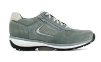 Xsensible Stretchwalker Dames Sneakers in Suede (Groen) - thumbnail