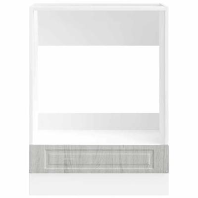 Ovenkast "Porto" bewerkt hout grijs sonoma eiken