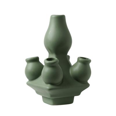 HEINEN - Stapelgekte - Top vintage Groen mat