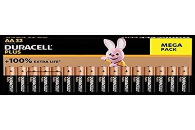 Duracell Plus-AA BP32 AA batterij (penlite) Alkaline 1.5 V 32 stuk(s) Duracell Plus-AA BP32 AA batterij (penlite) Alkaline 1.5 V 32 stuk(s)