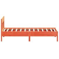Bedframe zonder matras massief grenenhout wasbruin 100x200 cm - thumbnail