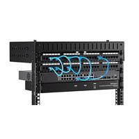 .com 8U Open Frame Rack Wandmontage – Verstelbare diepte 30-50 cm - Rack - monteerbaar aan muur - zwart - 8U - thumbnail