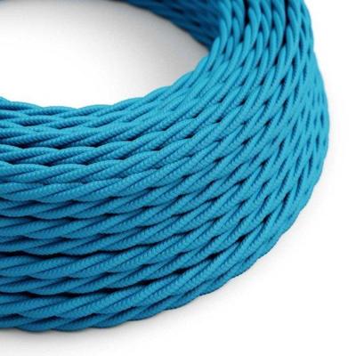 Strijkijzersnoer Turquoise (gevlochten) - viscose | 10cm | Creative-Cables | Creative-Cables | Creative-Cables | Creative-Cables | Creative-Cables | |