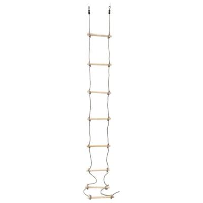 VidaXL Touwladder 290 cm hout - thumbnail