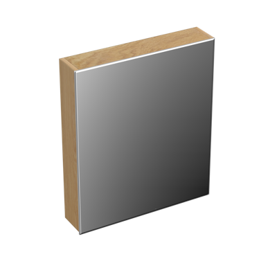 Spiegelkast Forzalaqua Uni 59.5x68.5x12.5 Cm 1 Deur Rechts Tweezijdig Spiegel Eiken Smoke Spiegelkast Forzalaqua Uni 59.5x68.5x12.5 Cm 1 Deur Rechts Tweezijdig Spiegel Eiken Smoke