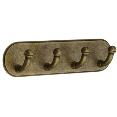 Smedbo Beslagsboden Handdoekhouder - 19x4.8x3.5cm - zelfklevend - Zinklegering Messing Antiek BA1124 Smedbo Beslagsboden Handdoekhouder - 19x4.8x3.5cm - zelfklevend - Zinklegering Messing Antiek BA1124