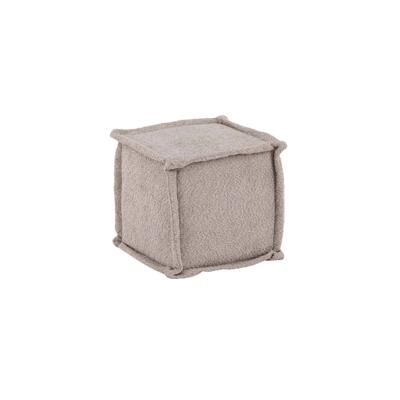 Nohr Hocker 'Ariadna' Bouclé, kleur Lichtgrijs Nohr Hocker 'Ariadna' Bouclé, kleur Lichtgrijs
