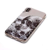 Softcase schedel hoes iPhone X / XS - thumbnail