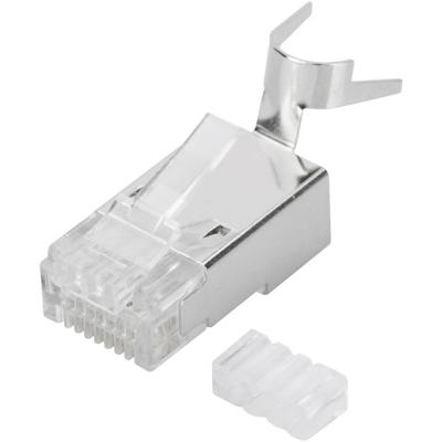 Digitus AK-219604 CAT 6A RJ45 modulaire stekker, afgeschermd AK-219604 Stekker, recht Aantal polen (sensoren) 8P8C Goud 1 stuk(s)