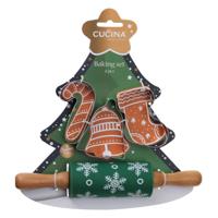 Bakset Kerst Design, 4dlg. - thumbnail
