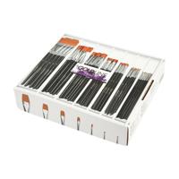 Creativ Company Platte penselen - 7 maten, 84st. - thumbnail