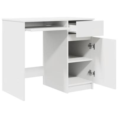 Bureau 86x49x76 cm spaanplaat wit