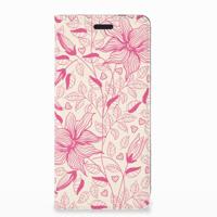 Nokia 3.1 (2018) Smart Cover Pink Flowers - thumbnail