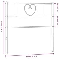 Hoofdbord 75 cm metaal wit - thumbnail