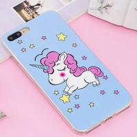 For iPhone 8 Plus & 7 Plus Noctilucent IMD Horse Pattern Soft TPU Back Case Protector Cover - thumbnail