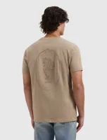 Pure Path Embroidered Vase T-Shirt Heren Lichtbruin - Maat S - Kleur: Lichtbruin | Soccerfanshop - thumbnail