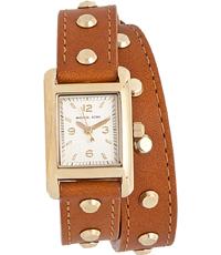 Horlogeband Michael Kors MK2340 Onderliggend Leder Bruin 14mm Horlogeband Michael Kors MK2340 Onderliggend Leder Bruin 14mm