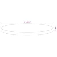 Tafelblad rond 60x2,5 cm massief acaciahout - thumbnail
