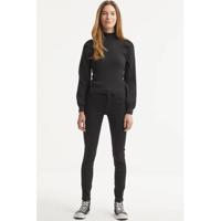 ONLY top ONLSALLY met volant zwart - thumbnail