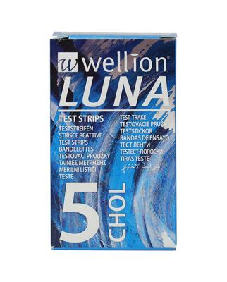 Wellion Luna Cholesterol Teststrips (5 stuks) Wellion Luna Cholesterol Teststrips (5 stuks)