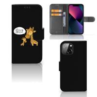 iPhone 13 Mini Leuk Hoesje Giraffe - thumbnail