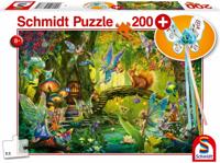 Puzzel Schmidt Spiele Fairies in the Forest 200 Onderdelen - thumbnail