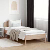 Bedframe zonder matras massief grenenhout 90x200 cm - thumbnail