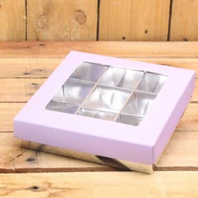 Bonbon doosjes - Chocolade doosje - Pastel lila presentatiedoos - 24 stuks