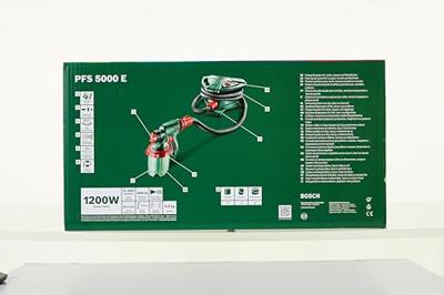 BOSCH Verfpistool PFS 5000 E - 1200 W - Debiet: 500 ml / min