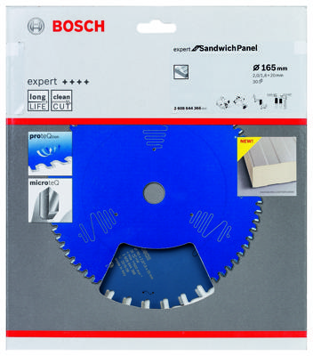 Bosch Accessories Expert for Sandwich Panel 2608644366 Cirkelzaagblad 165 x 20 x 1.6 mm Aantal tanden: 30 1 stuk(s)