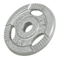 Halterschijf 2,5 kg Gripper Gietijzer Zilver - 30/31 mm - thumbnail