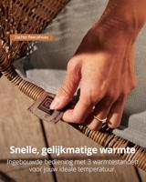 Duux Mellow Chair Pad (40 x 40) Elektrische deken Grijs - thumbnail