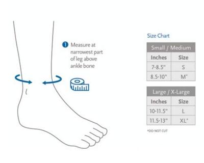 Össur Rebound Foot-Up Klapvoetbrace - L/XL - Universeel - Zwart