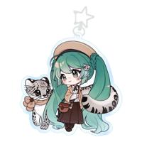 Hatsune Miku Acrylic Keychain Kawaii Winter Time - thumbnail