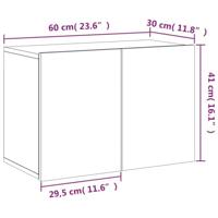 Tv-meubel wandgemonteerd 60x30x41 cm wit - thumbnail