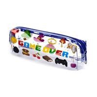 Game Over Clear Transparant Potloodetui - thumbnail