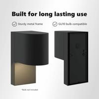 VidaXL Buiten wandlamp 2 pcs zwart 12 x 7 x 15 cm roestvrij staal - thumbnail