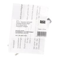 Enzo Stekker zwakstroom zwart 6140200 - thumbnail