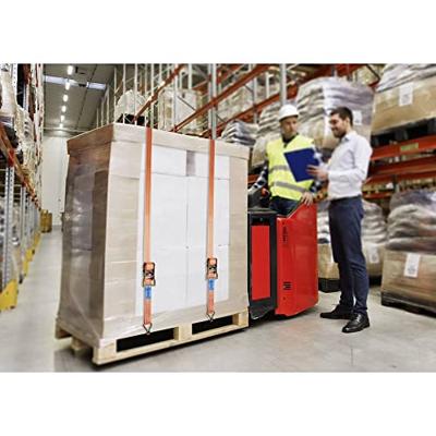 TOOLCRAFT Spanband (tweedelig) Trekkracht (lc) vastbinden (enkel/direct)=250 daN (l x b) 5 m x 25 mm Ratelinrichting