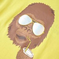 Kindershirt met korte mouwen 116 geel - thumbnail