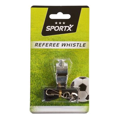 SportX scheidsrechterfluitje metaal