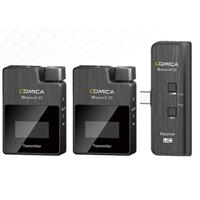 Comica BoomX-D MI2 draadloze microfoon-set met 2 zenders en Lightning-ontvanger voor iPhone - thumbnail