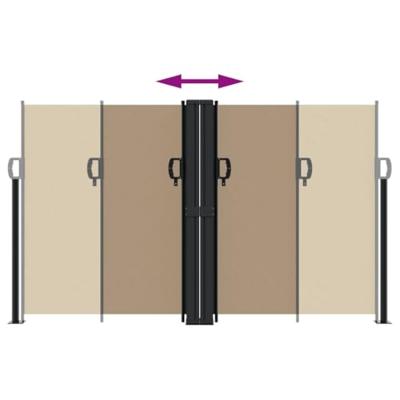 Windscherm uittrekbaar 140x1000 cm taupe Windscherm uittrekbaar 140x1000 cm taupe