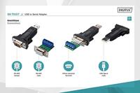 Digitus USB 2.0, Serieel Adapter [1x USB-A 2.0 stekker - 1x RS485-stekker] DA-70157 0.80 m - thumbnail