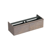 Onderkast Forzalaqua Reno 140x51x40 Cm 2 Lades Softclose Eiken Silver Grey - thumbnail